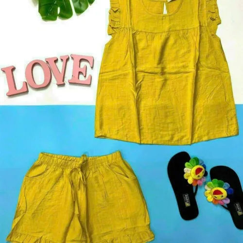 Đồ bộ quần đùi áo sát nách bèo màu trơn