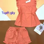 Đồ bộ quần đùi áo sát nách bèo màu trơn