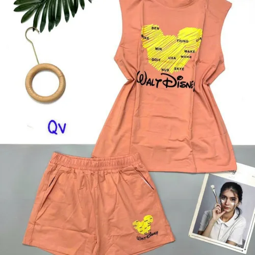 Đồ bộ quần đùi áo sát nách in hình