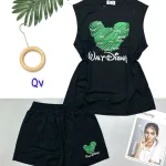 Đồ bộ quần đùi áo sát nách in hình