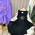 Đồ bộ quần đùi áo sát nách in hình hoa