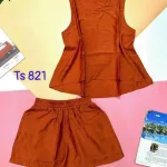 Đồ bộ quần đùi áo sát nách màu trơn