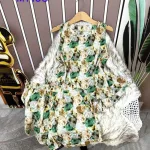 Đồ bộ quần đùi áo sát nách tầng hoạ tiết