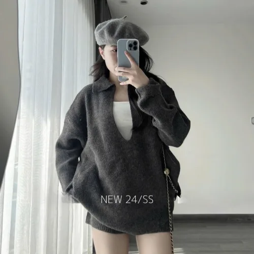 đồ bộ quần đùi áo tay dài phối áo dây trong