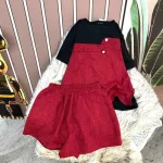 Đồ bộ quần đùi áo tay ngắn 2 màu