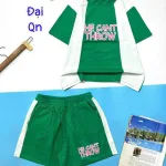 Đồ bộ quần đùi áo tay ngắn 2 màu in chữ form rộng