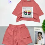 đồ bộ quần đùi áo tay ngắn bảng số 98