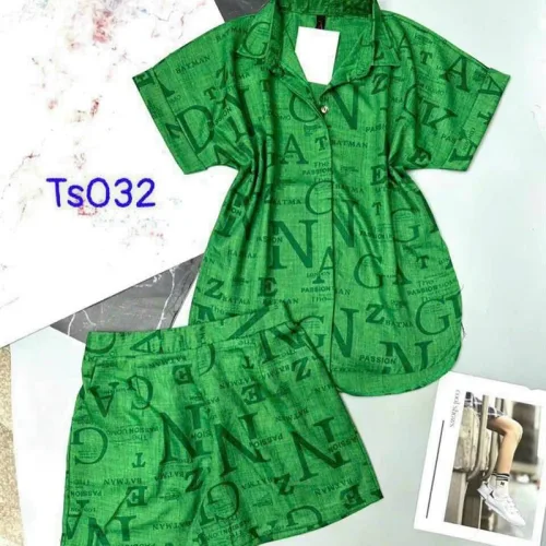 Đồ bộ quần đùi áo tay ngắn cổ bẻ màu trơn