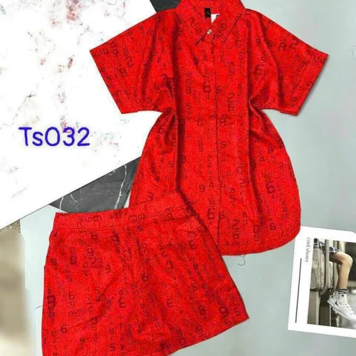Đồ bộ quần đùi áo tay ngắn cổ bẻ màu trơn
