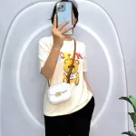 Đồ bộ quần đùi áo tay ngắn cổ tròn in hình gấu