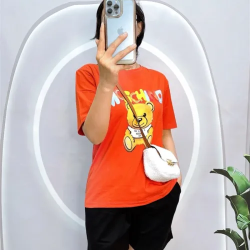 Đồ bộ quần đùi áo tay ngắn cổ tròn in hình gấu