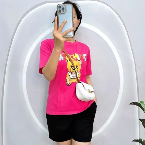 Đồ bộ quần đùi áo tay ngắn cổ tròn in hình gấu