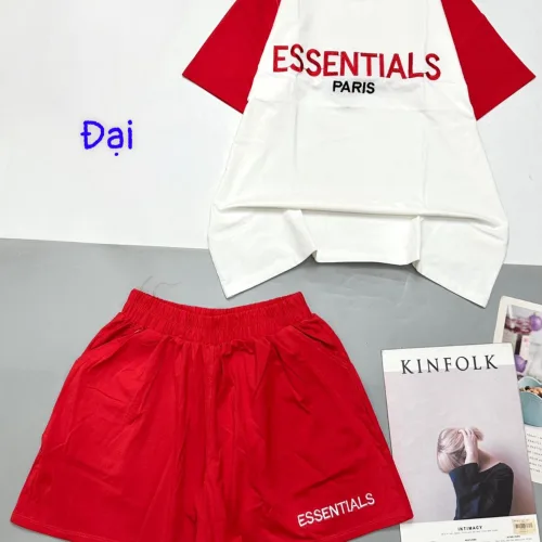 đồ bộ quần đùi áo tay ngắn ESSENTIALS