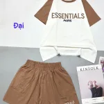 đồ bộ quần đùi áo tay ngắn ESSENTIALS