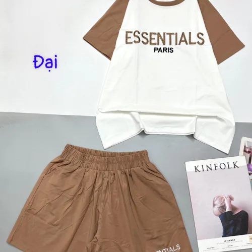 đồ bộ quần đùi áo tay ngắn ESSENTIALS