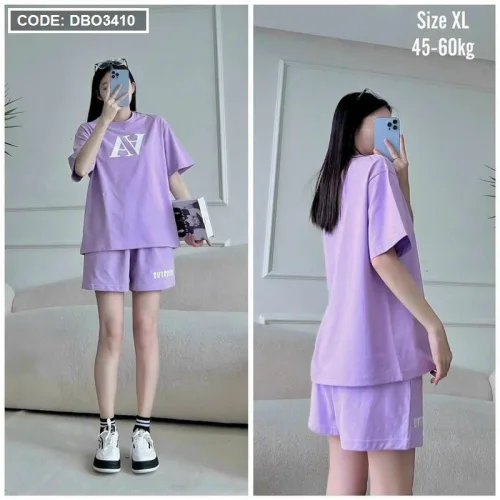Đồ bộ quần đùi áo tay ngắn form rộng