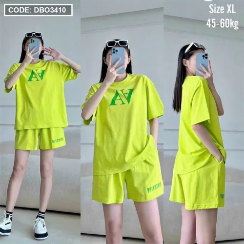 Đồ bộ quần đùi áo tay ngắn form rộng