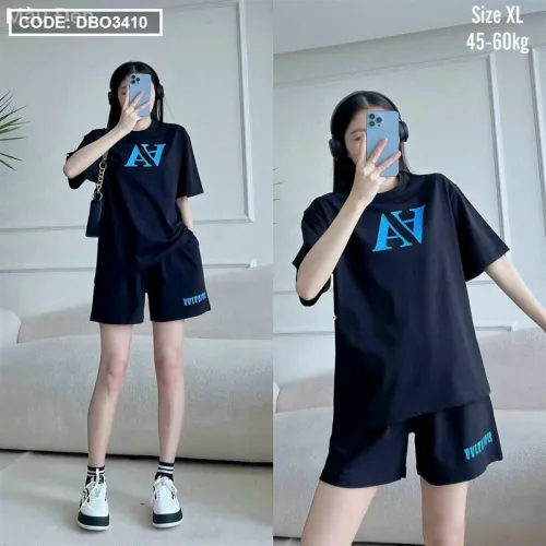 Đồ bộ quần đùi áo tay ngắn form rộng