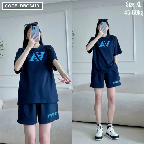 Đồ bộ quần đùi áo tay ngắn form rộng