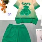 đồ bộ quần đùi áo tay ngắn in