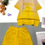 đồ bộ quần đùi áo tay ngắn in