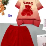 đồ bộ quần đùi áo tay ngắn in