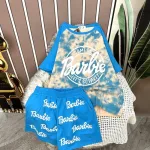 Đồ bộ quần đùi áo tay ngắn in chữ