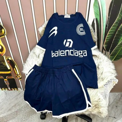 Đồ bộ quần đùi áo tay ngắn in chữ