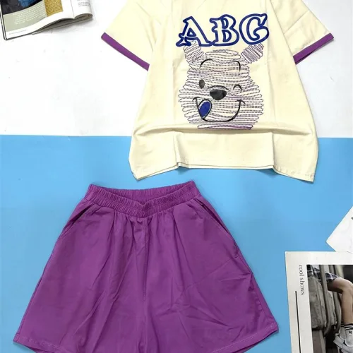 Đồ bộ quần đùi áo tay ngắn in chữ ABG