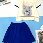 Đồ bộ quần đùi áo tay ngắn in chữ ABG