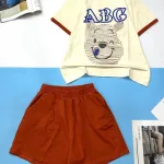Đồ bộ quần đùi áo tay ngắn in chữ ABG