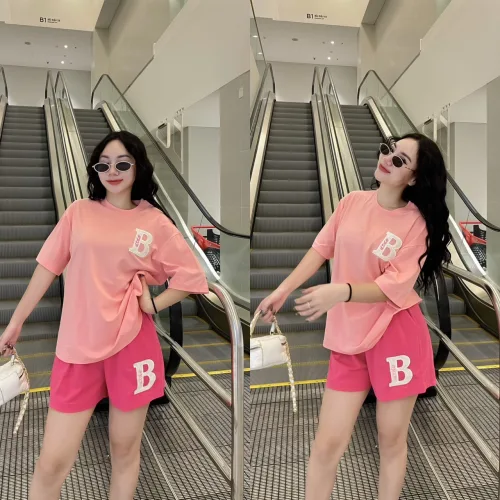 Đồ bộ quần đùi áo tay ngắn in chữ B