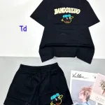 đồ bộ quần đùi áo tay ngắn in chữ Bango