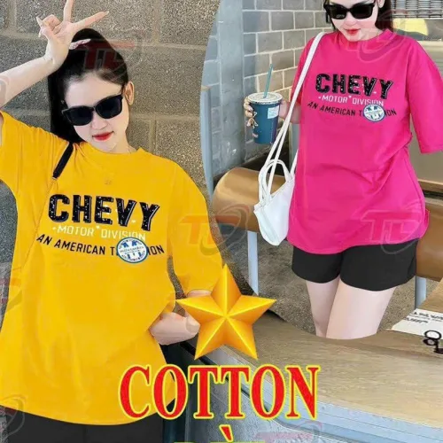 Đồ bộ quần đùi áo tay ngắn in chữ chevy