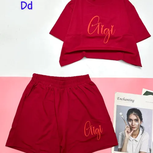 đồ bộ quần đùi áo tay ngắn in chữ gigi