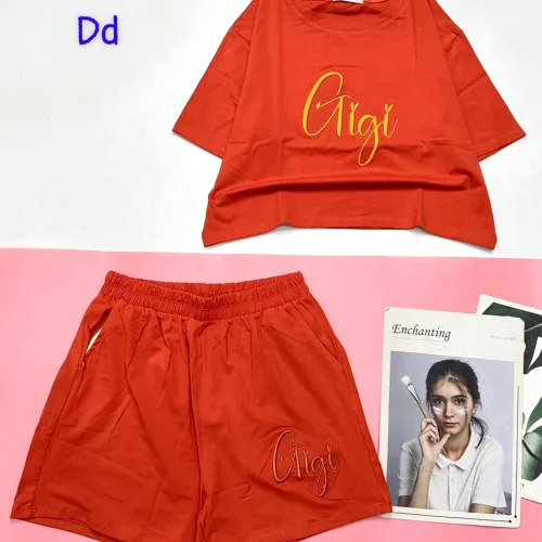 đồ bộ quần đùi áo tay ngắn in chữ gigi