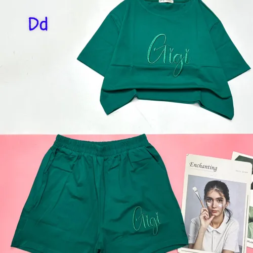 đồ bộ quần đùi áo tay ngắn in chữ gigi