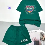 đồ bộ quần đùi áo tay ngắn in chữ RANE