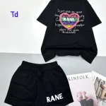 đồ bộ quần đùi áo tay ngắn in chữ RANE