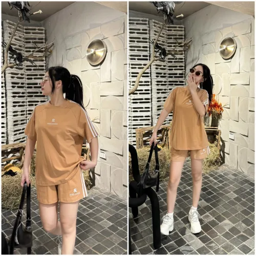 Đồ bộ quần đùi áo tay ngắn in chữ s