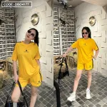 Đồ bộ quần đùi áo tay ngắn in chữ s