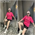 Đồ bộ quần đùi áo tay ngắn in chữ và in số 96