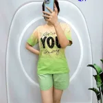 Đồ bộ quần đùi áo tay ngắn in chữ you lớn