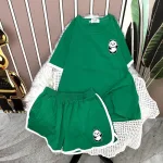 Đồ bộ quần đùi áo tay ngắn in gấu trúc