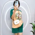 Đồ bộ quần đùi áo tay ngắn in hình