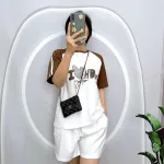 Đồ bộ quần đùi áo tay ngắn in hình