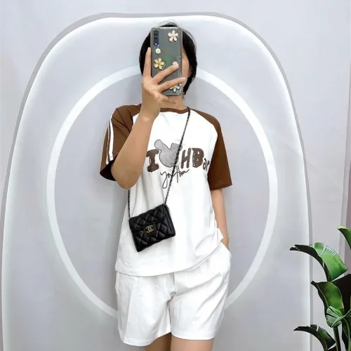 Đồ bộ quần đùi áo tay ngắn in hình