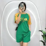 Đồ bộ quần đùi áo tay ngắn in hình
