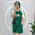 Đồ bộ quần đùi áo tay ngắn in hình