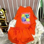 Đồ bộ quần đùi áo tay ngắn in hình